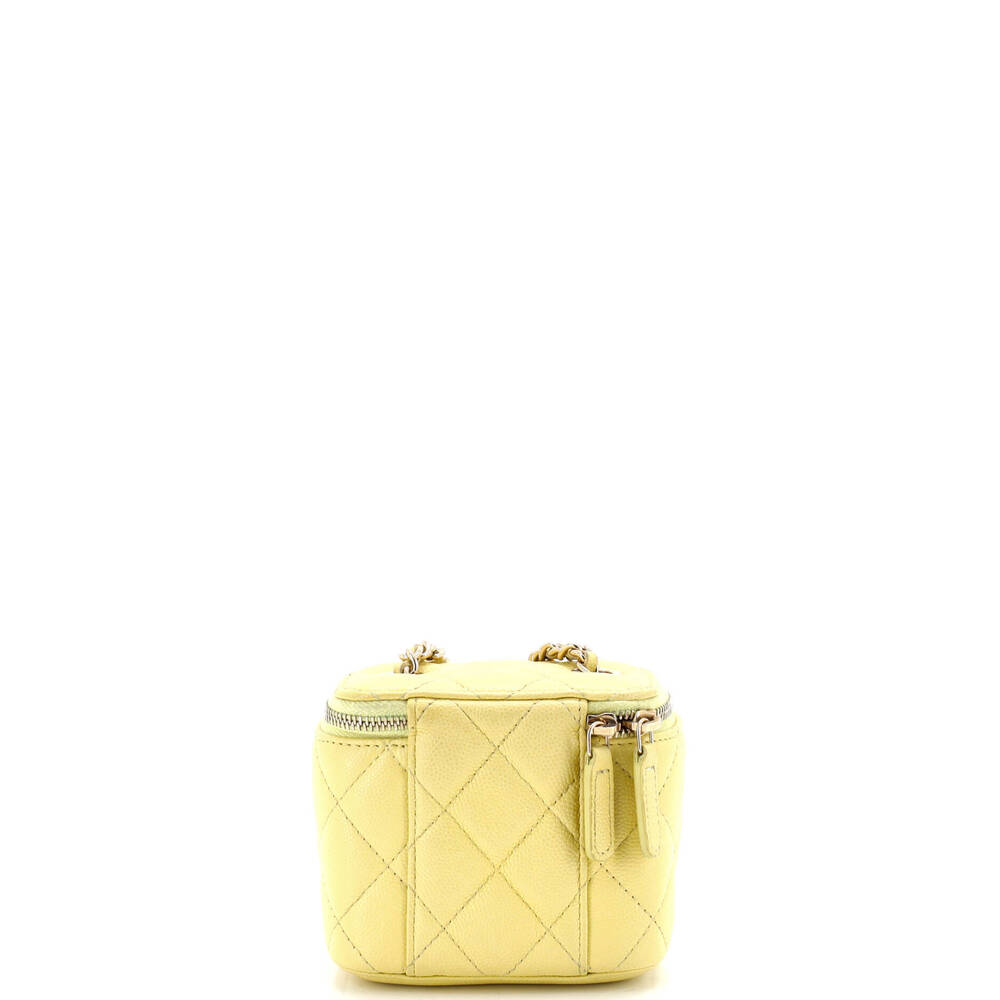 Chanel Mini Classic Vanity Case with Chain Quilted Caviar - Picture 3 of 6